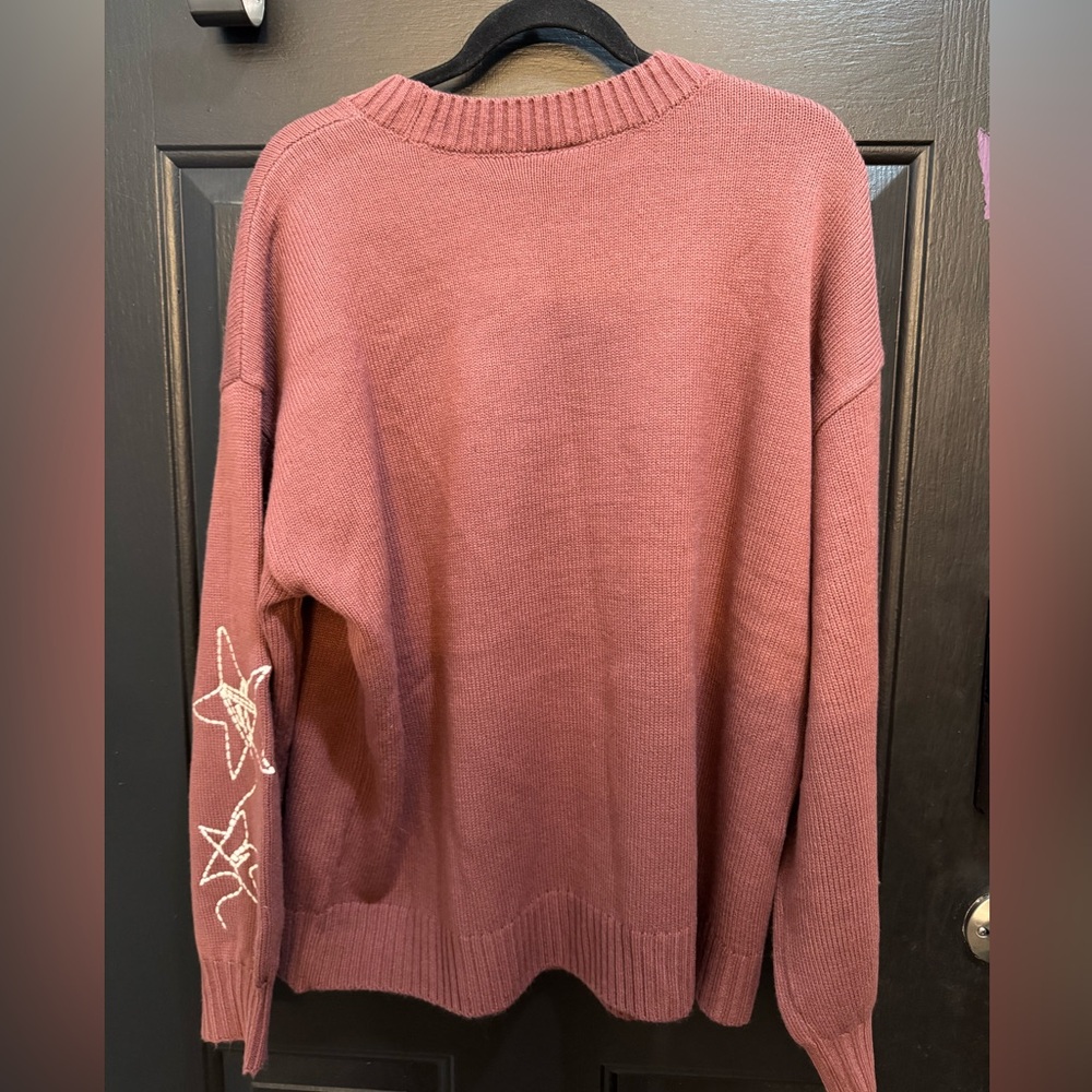 Torrid Mauve Cat Embroidered Sweater - Picture 3 of 3